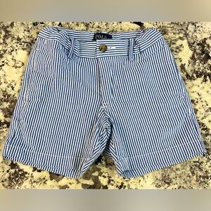 Polo by Ralph Lauren Navy and White Striped Women's Bermudas